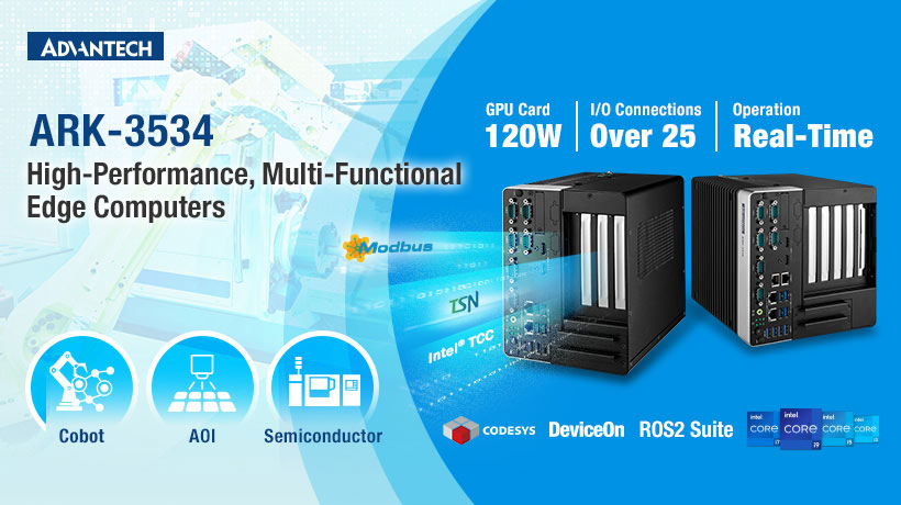 Advantech ARK-3534: Máy tính biên hiệu suất cao, đa chức năng cho các ứng dụng như Cobot, AOI, thiết bị bán dẫn...